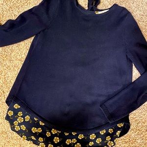 LOFT mixed media sweater